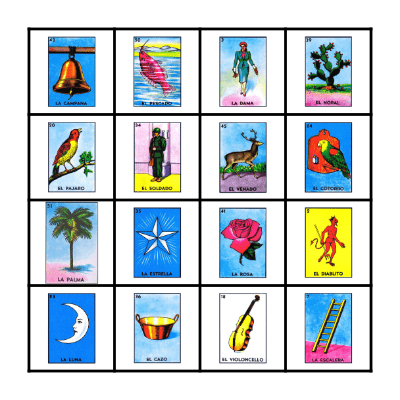 card number 4 Bingo Card