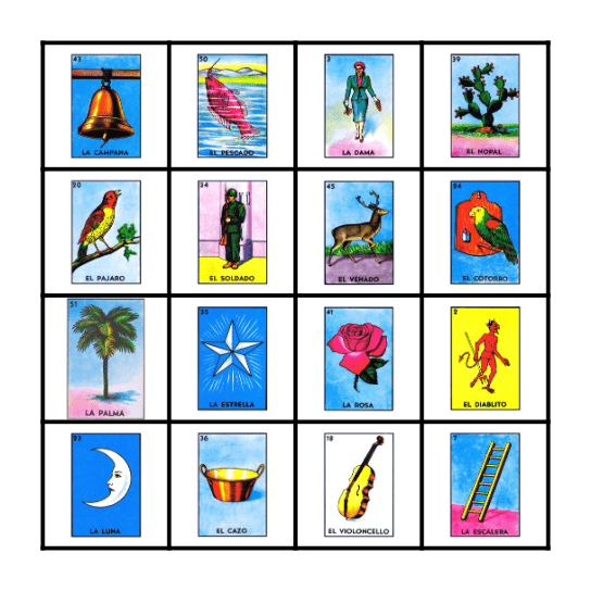 card number 4 Bingo Card