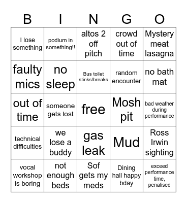 GIJ bingo 2026 Bingo Card