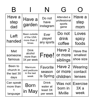 TAMMIE'S BINGO EDITION Bingo Card