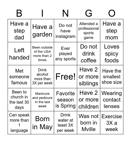 TAMMIE'S BINGO EDITION Bingo Card