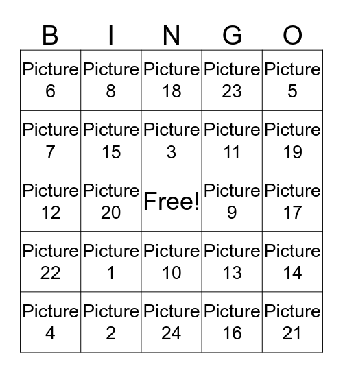 Can Do Bingo Cards Bingo Card