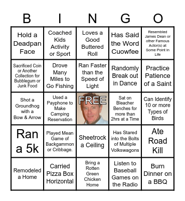 Life & Time of Herb Weiland Bingo Card