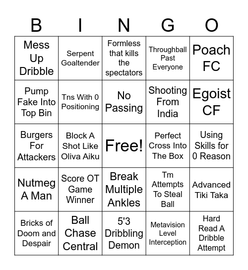 Locked 2 Bingo Card