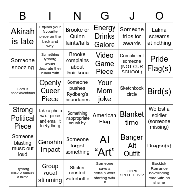 Bingjo Bingo Card