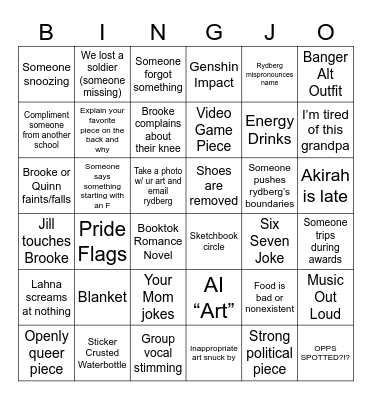 Bingjo Bingo Card