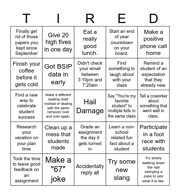 25/26 End of Year Bingo Card