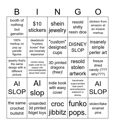 CONVENTION ON A DOWNWARD SPIRAL BINGO Card