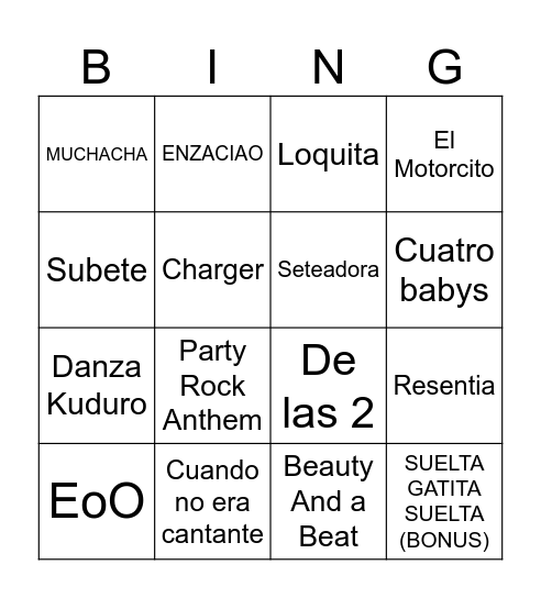BINGO BEDISCO 1 MAYO Bingo Card