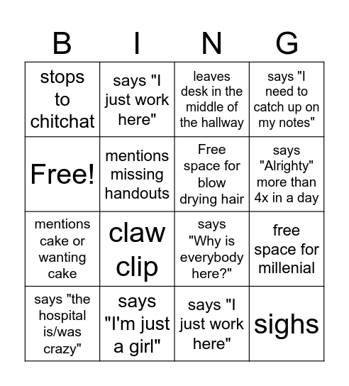 Ahmed Bingo Card