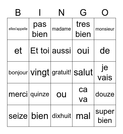 Navaeya Clark Bingo Card