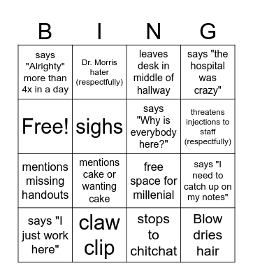 Ahmed Bingo Card
