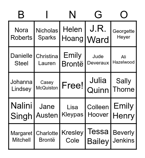 PageTurners Bookish Bingo Card