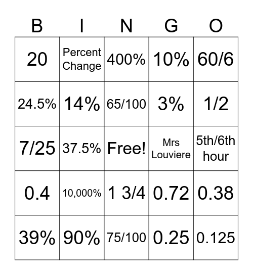 Bingo Card