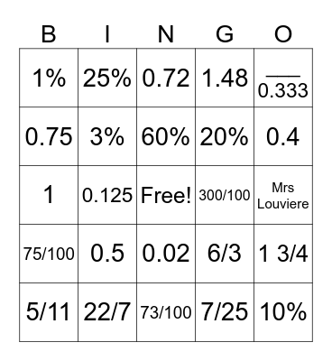 Bingo Card