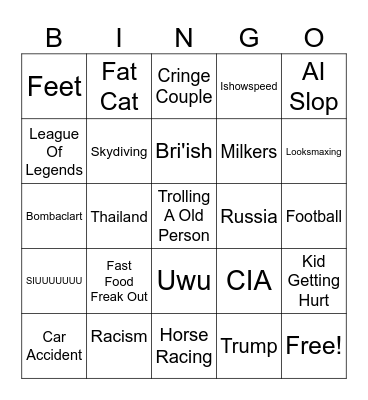 MonkaS Bingo Card