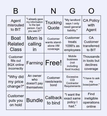 Terri-fying BIT Bingo Card