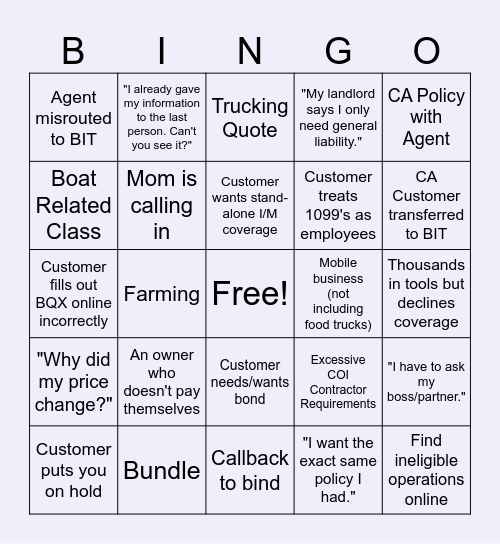 Terri-fying BIT Bingo Card