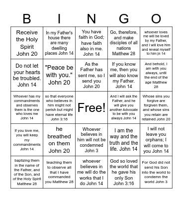 Seeking God May 2026 Bingo Card