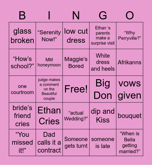 Vicky’s CC Bingo Card