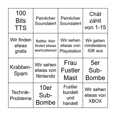 Bingo Card