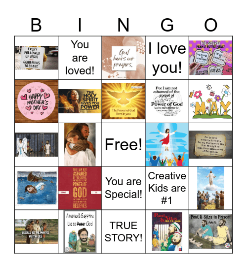 True Story Bingo Card