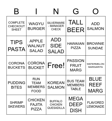 CINCO DE MAYO Bingo Card