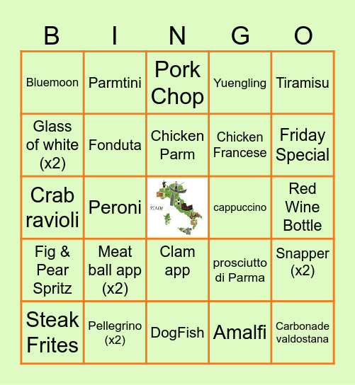 FriYAY Bingo Card