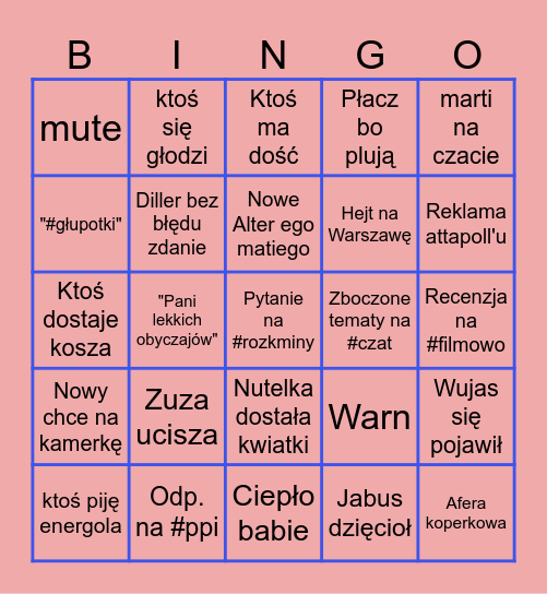 Majowe miodowe 02.05 Bingo Card