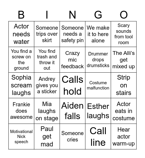 Little Women Tech Bingo Card