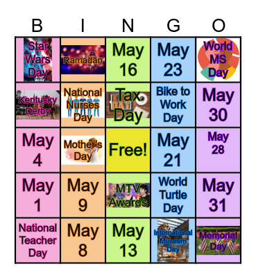 BBMD May Bingo Card