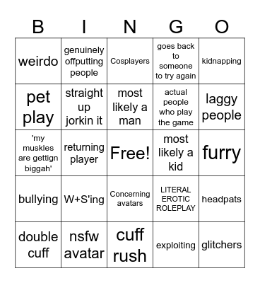 Advanced Restraint System Bingocard Bingo Card