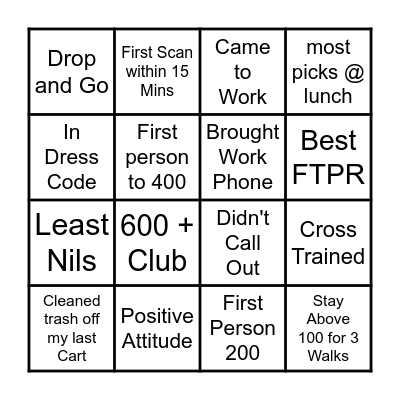 Digital Bingo Card