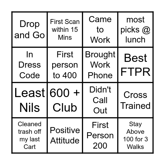 Digital Bingo Card