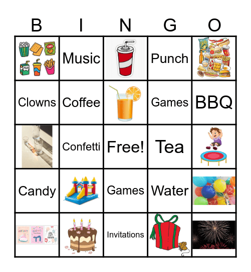 Party stuff! Bingo Card
