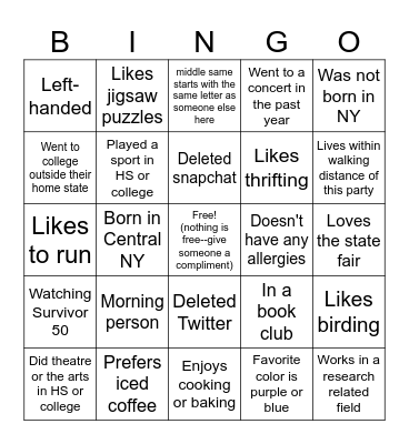 Delete your Instagram: Bingo! Bingo Card
