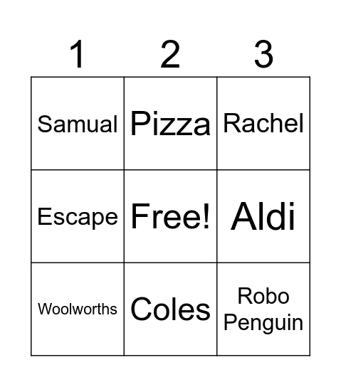 Simon's Scrolls Bingo Card