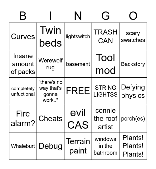 Caryn and Connie BINGO Card