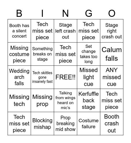 TECH BINGO Card