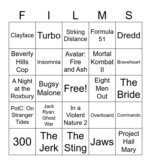 Movies_05022026 Bingo Card