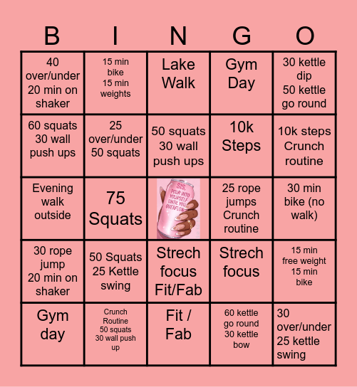 May: You -vs- You Bingo Card