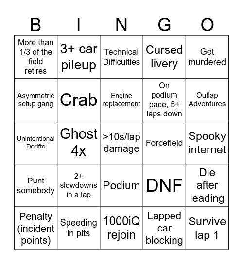 24 2026 Bingo Card