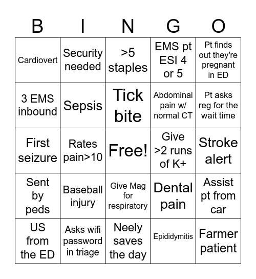 May Bingo Card