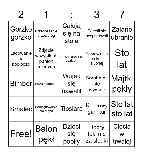 Paaaan Bingo Card