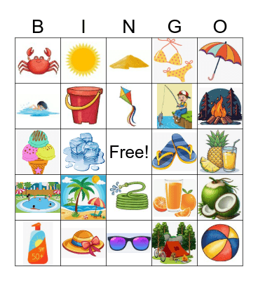SUMMER BINGO Card