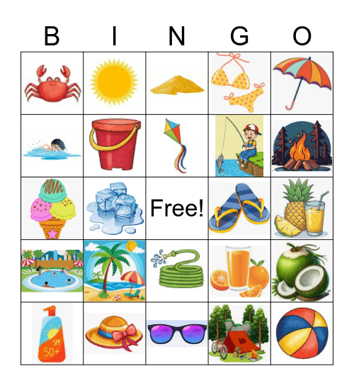 SUMMER BINGO Card