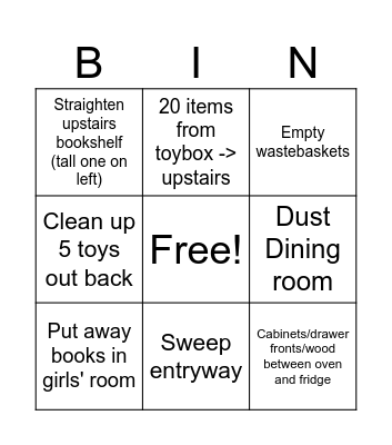 Marta Bingo Card