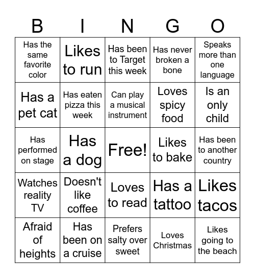 Cinco de Mama Bingo Card