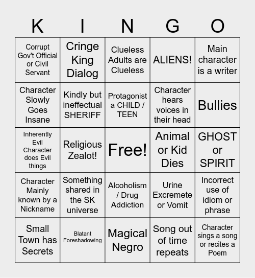 R&KINGO Bingo Card