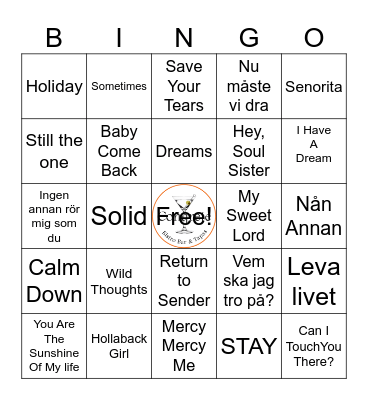 Favoriter genom tiderna 1 Bingo Card